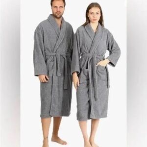 Ulta Beauty Unisex Gray Bathrobe